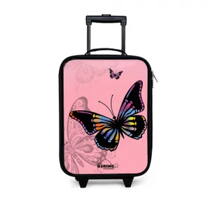 Children's suitcase - Bubblegum butterfly