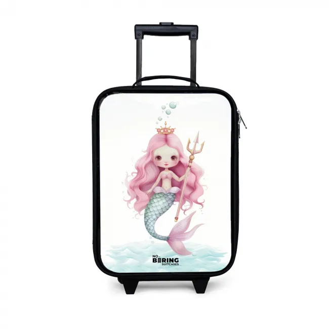 Suzy sirene Kinderkoffer - Zwart klein -3d
