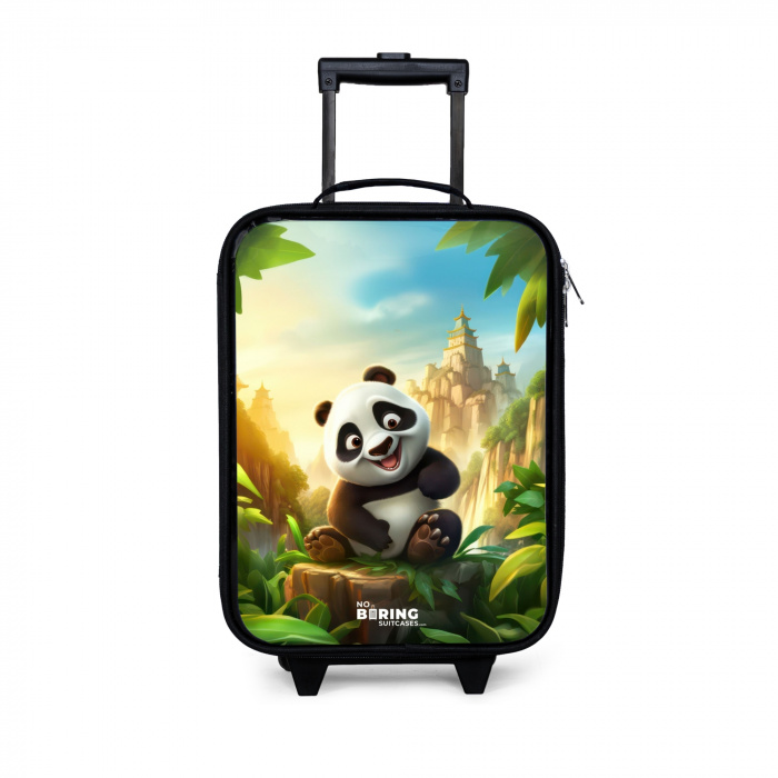 Peter Panda Kinderkoffer - Zwart klein -3d