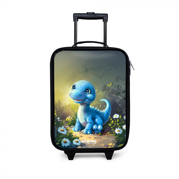 Branco Brontosaurus Kinderkoffer - Zwart klein -3d