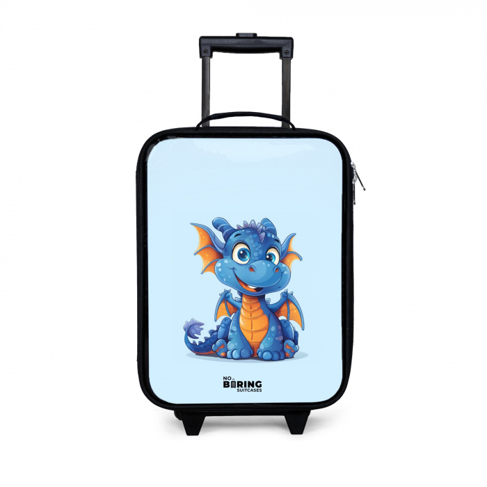 Dinky draakje Kinderkoffer - Zwart klein -3d