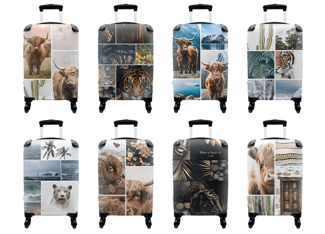 Koffers dieren collages