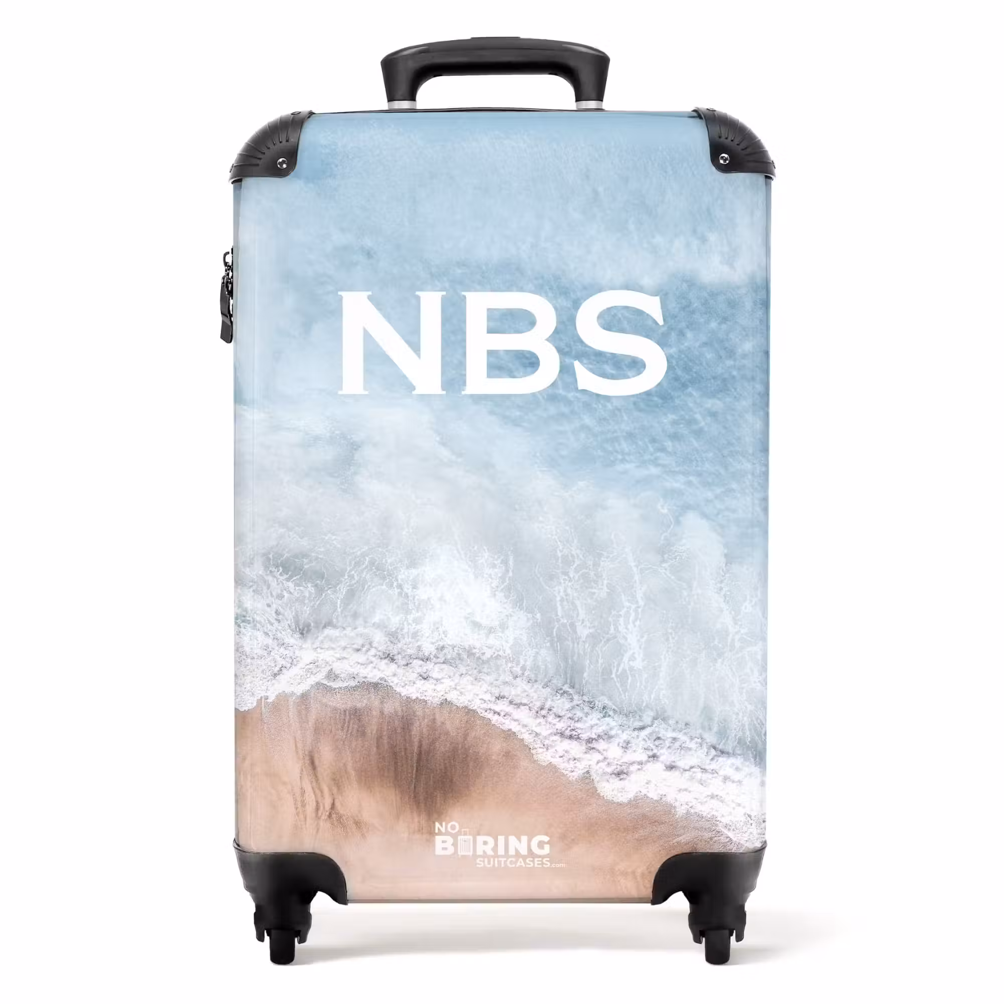 Suitcase - Beach with blue sea