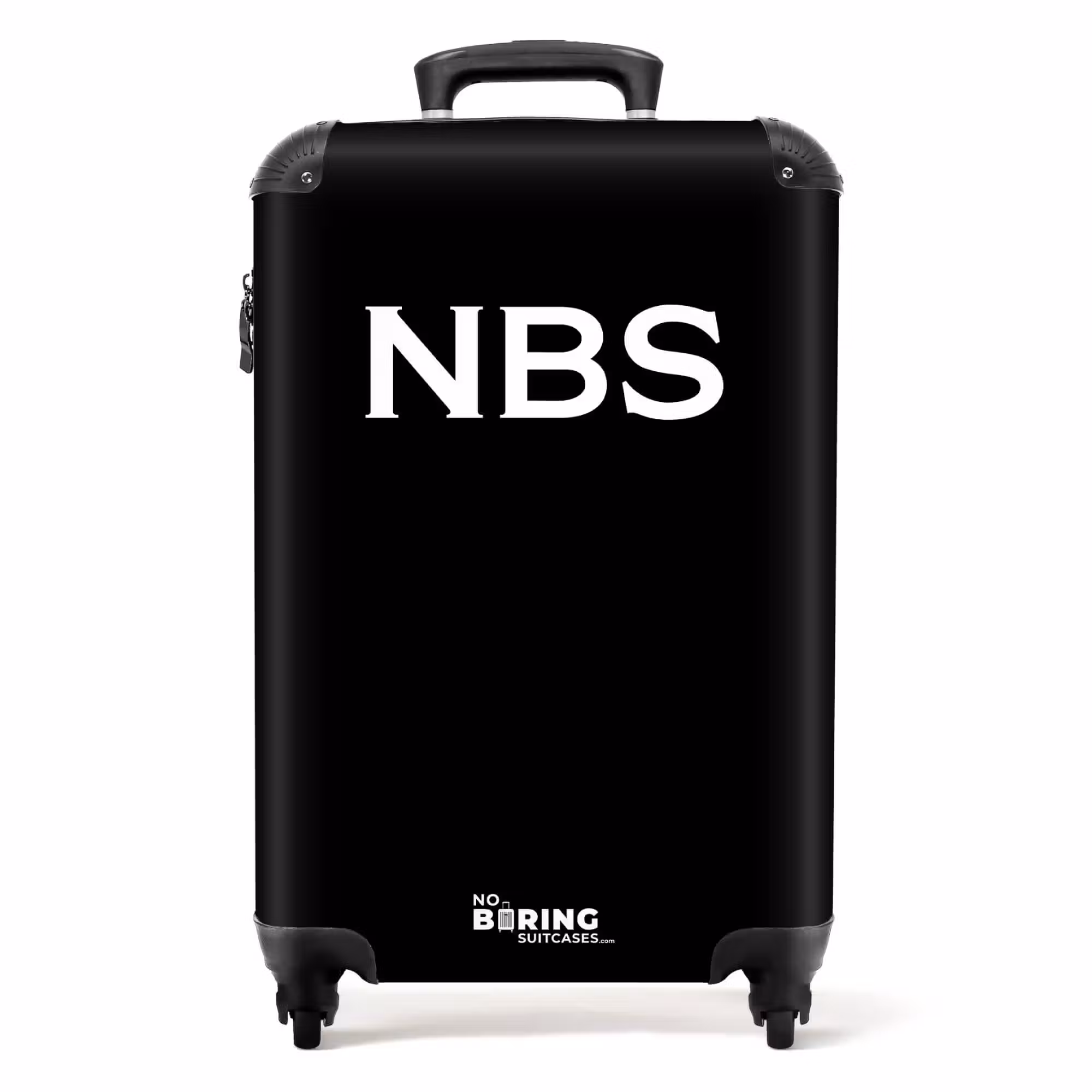 Suitcase - Black with white letters