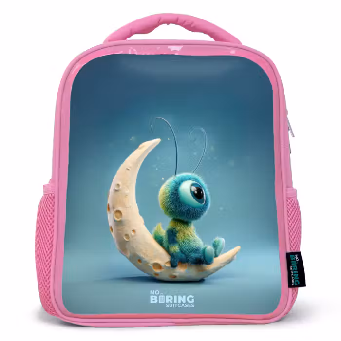 Kids backpack - Pink - Dreamy Creature on the Moon
