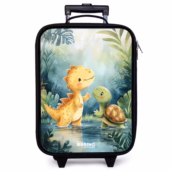 Children's suitcase - Dino - Turtle - Jungle