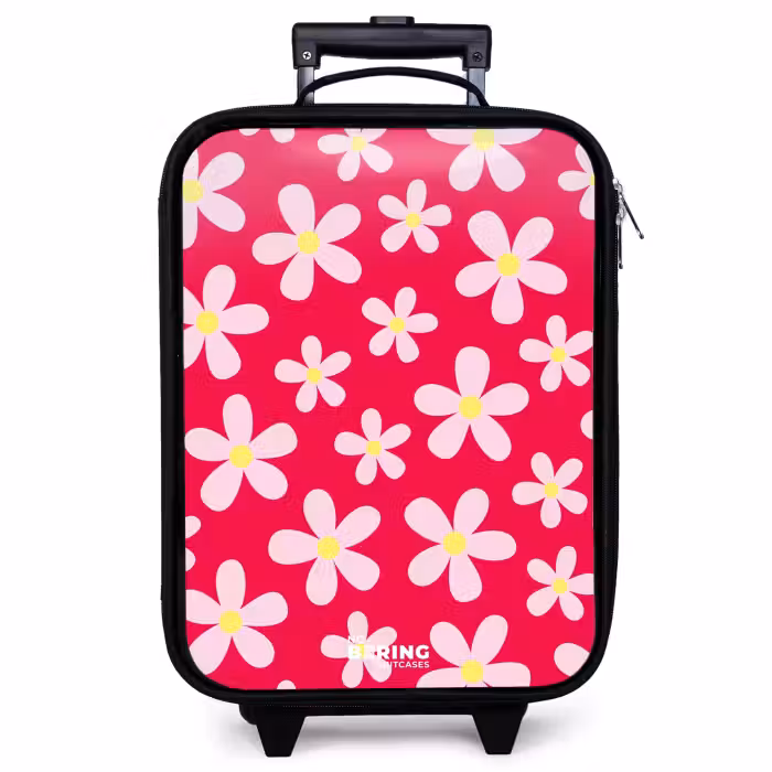Children's suitcase - Daisy mania hotpink