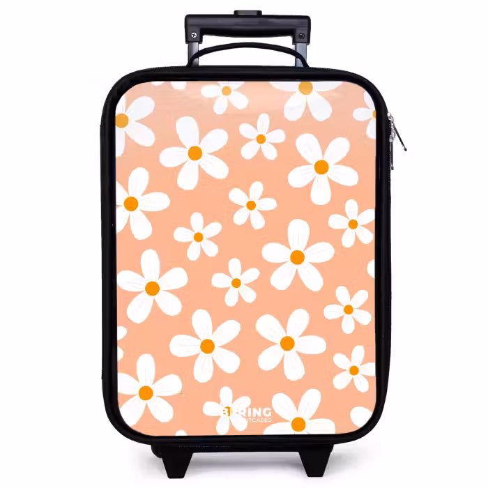 Children's suitcase - Daisy mania peach