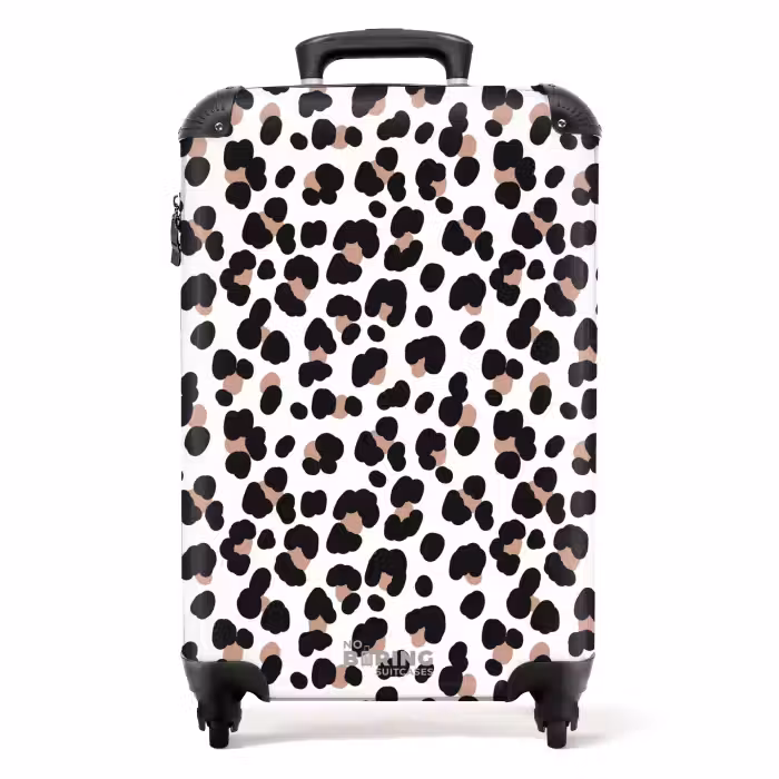 Suitcase - Black spots with white background