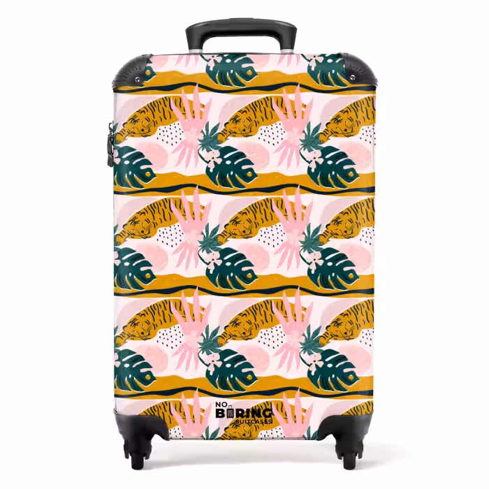 Suitcase - Tropical tiger pattern