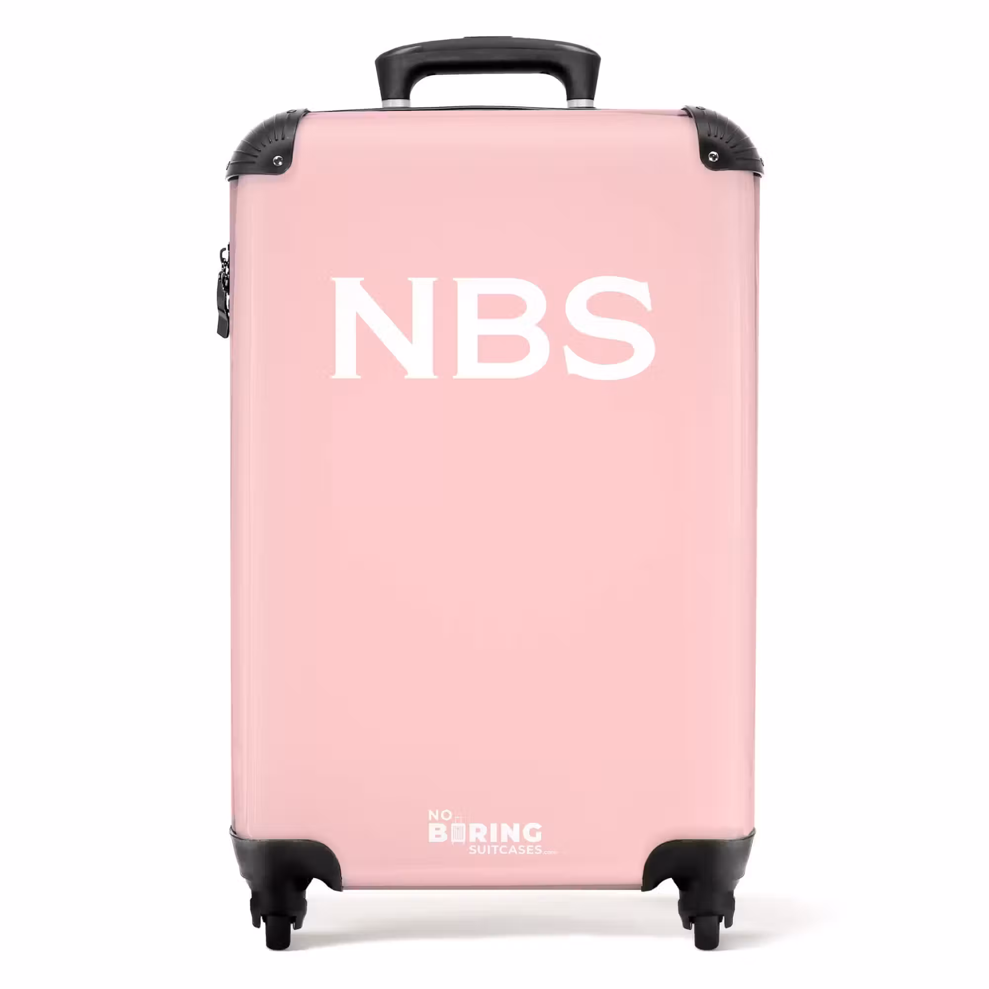 Suitcase - Light pink with white letters