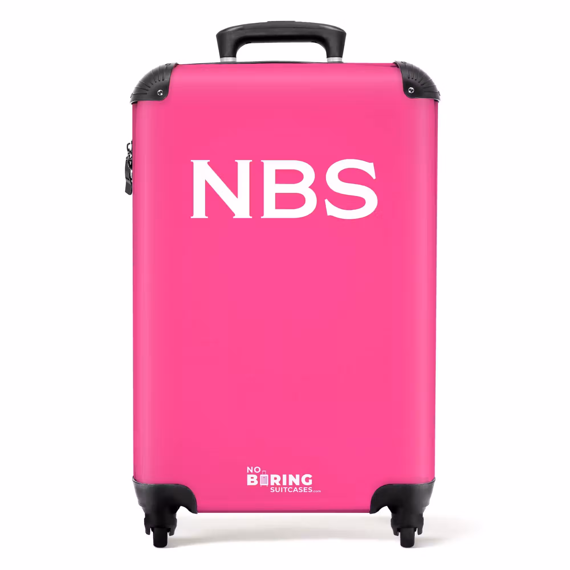 Suitcase - Pink with white letters