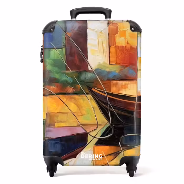 Suitcase - Abstract - Art - Boat - Colors