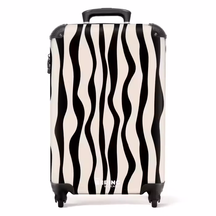 Suitcase - Abstract - Black line art