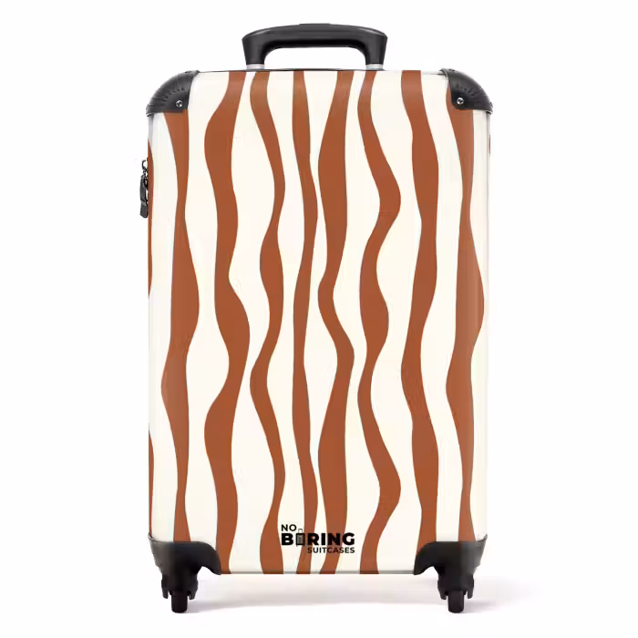 Suitcase - Abstract - Chestnut line art