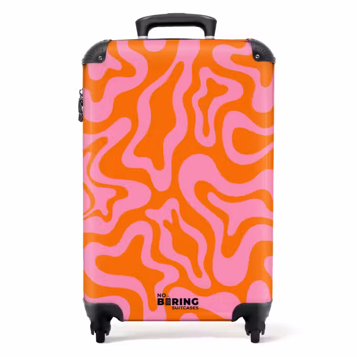 Suitcase - Abstract - Organic Pink/Orange