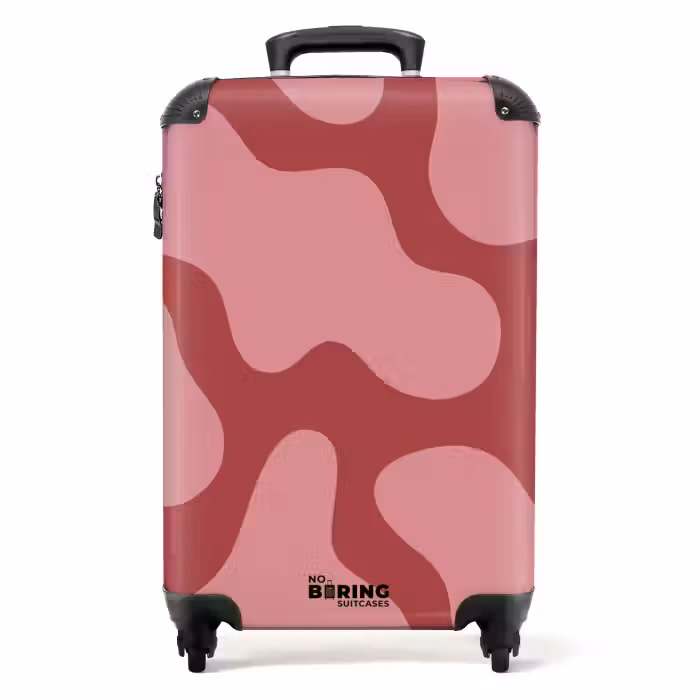 Suitcase - Abstract - Pink shapes