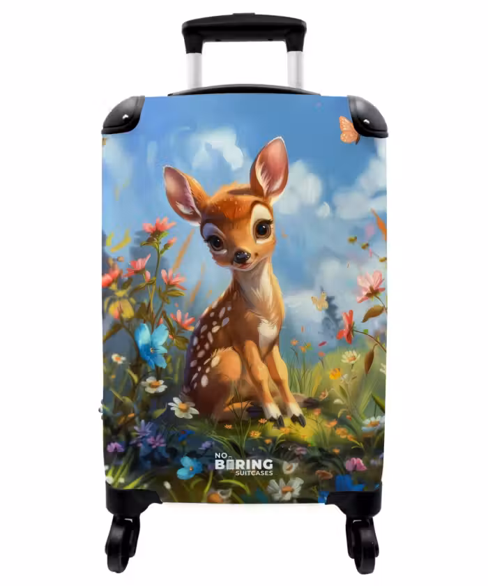 Suitcase - Bailey flower deer