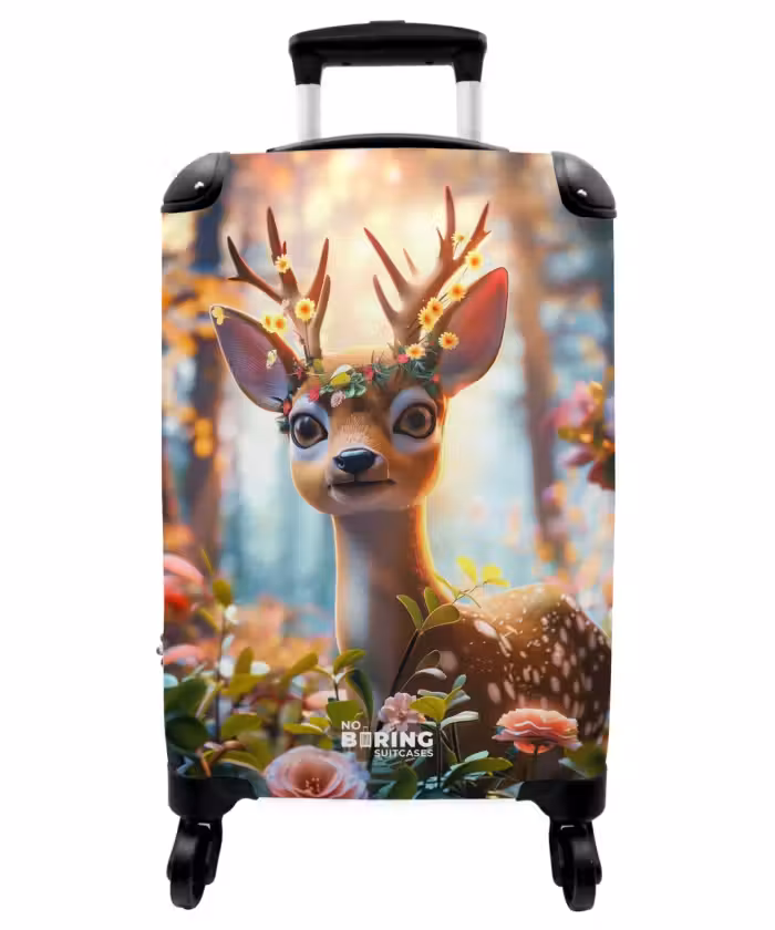 Suitcase - Bo flower antlers