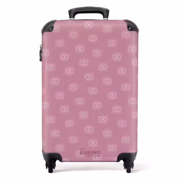 Suitcase - Boho - Purple pattern