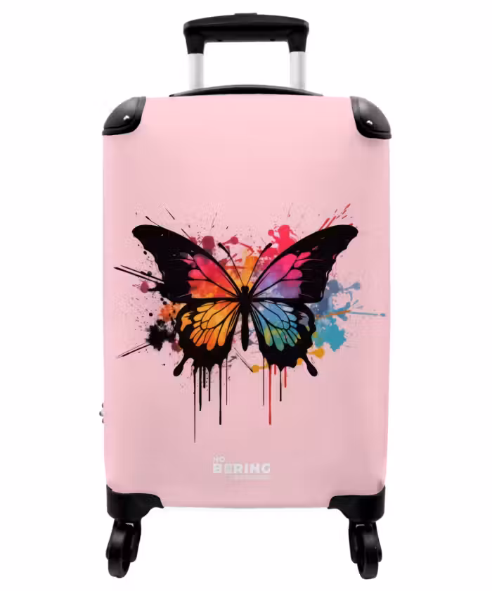 Suitcase - Butterfly Paint
