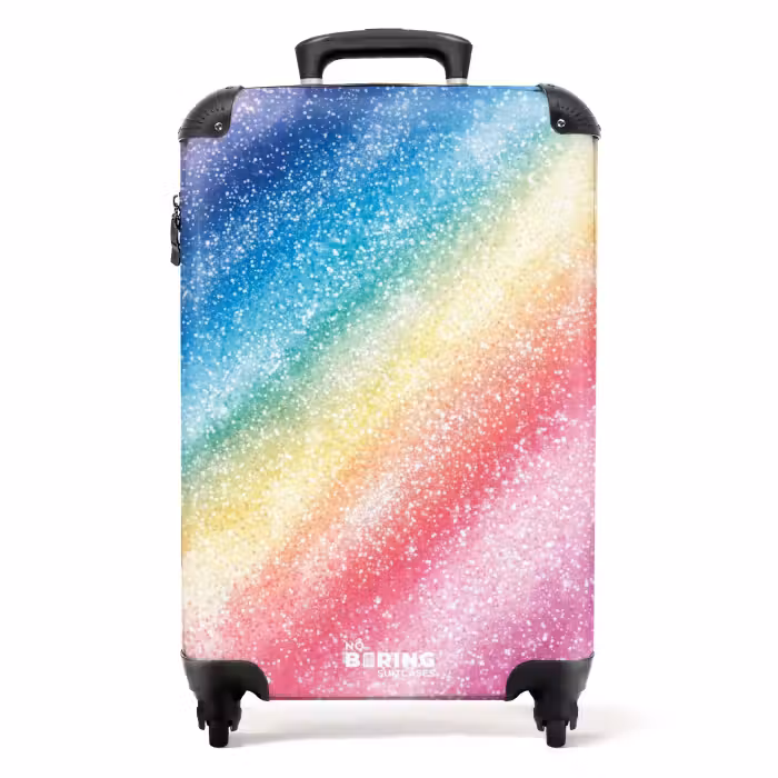 Suitcase - Children's suitcase - Rainbow sparkle