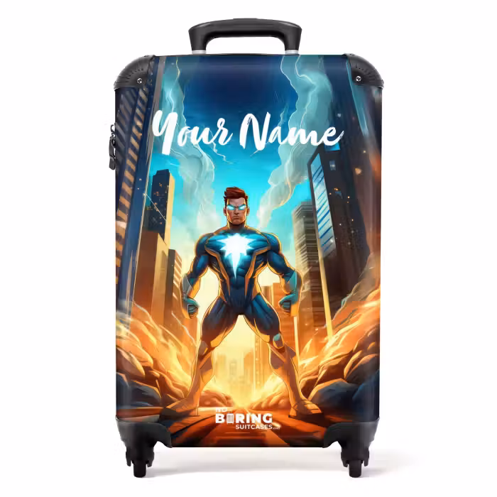 Suitcase with name - City superhero