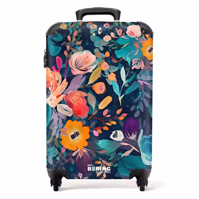 Suitcase - Colorful - Flowers - Art - Nature - Hippie