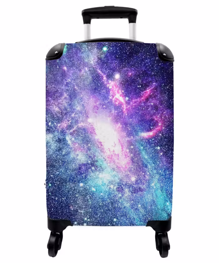 Suitcase - Cosmic explosion of color