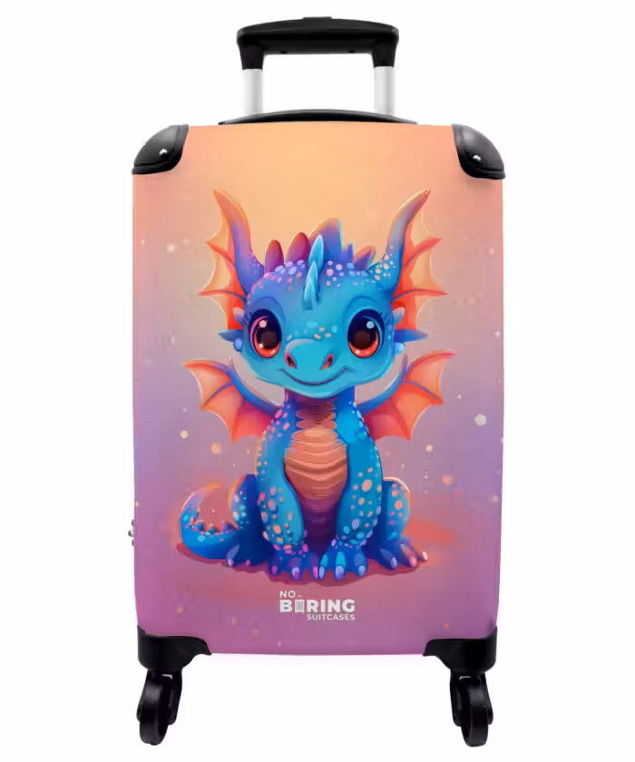 Suitcase - Cute baby dragon
