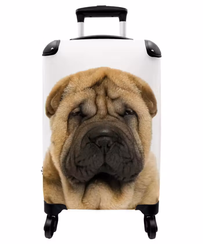 Suitcase - Dog with Angry Head