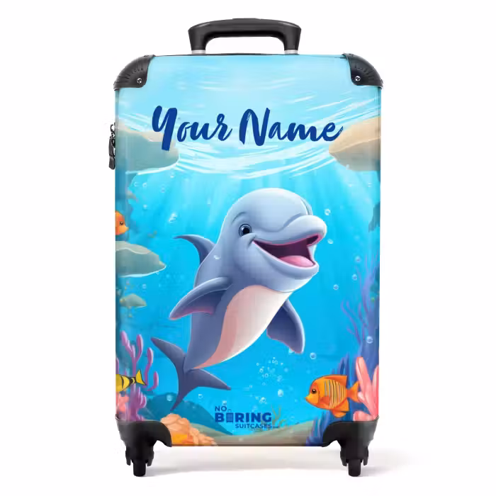 Suitcase with name - Dolphin Dolphin