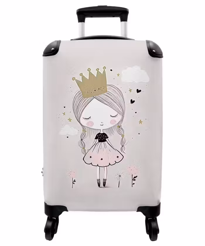 Suitcase - Dreamy princess with braided hair