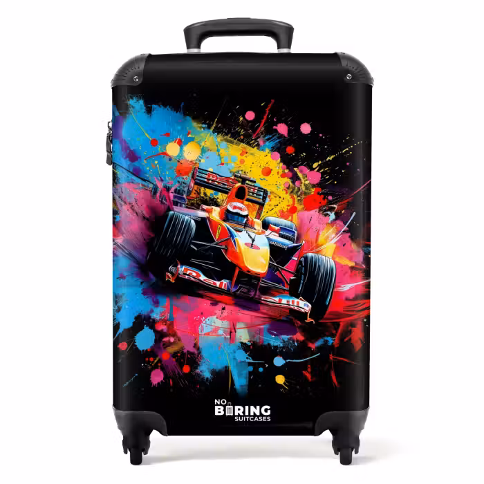Suitcase - Formula 1 car with graffiti