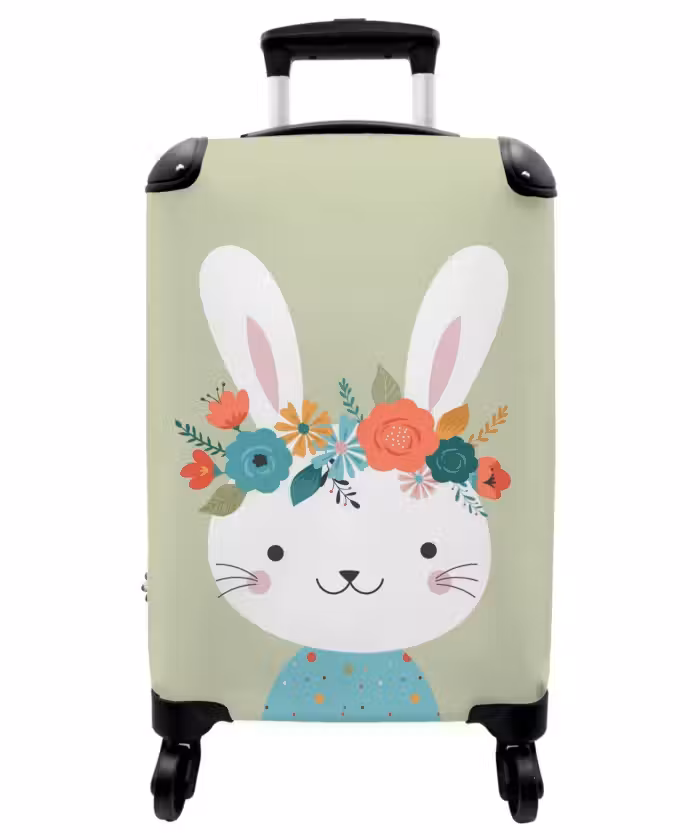 Suitcase - Hippie hare