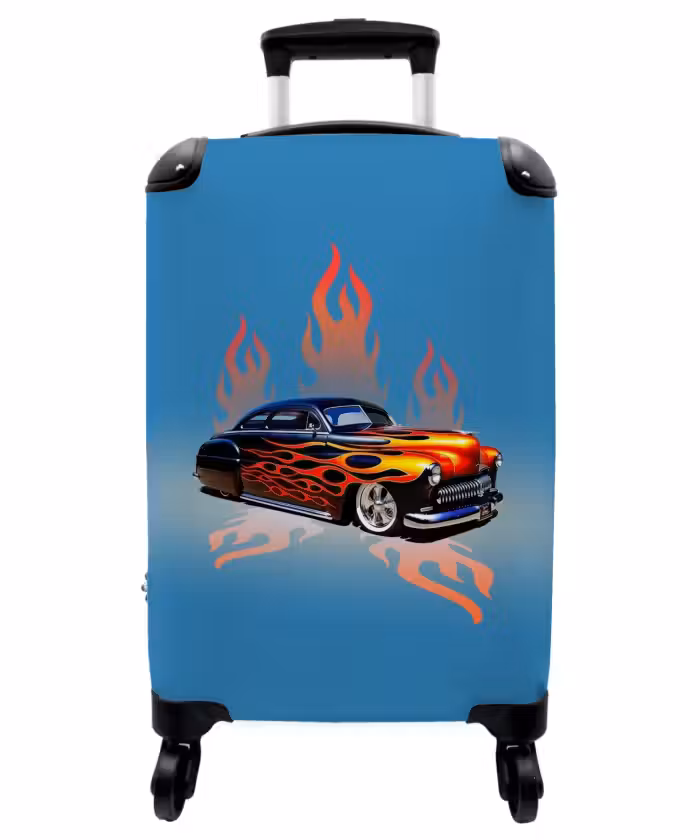 Suitcase - Hotrod flames