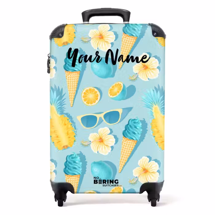 Suitcase with name - Ibiza icecream