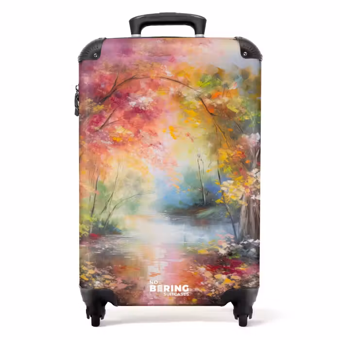 Suitcase - Landscape - Oil painting - Colorful - Nature