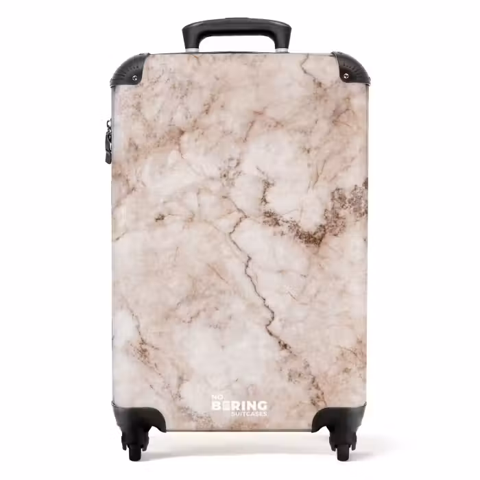 Suitcase - Marble - Rustic Beige Marble
