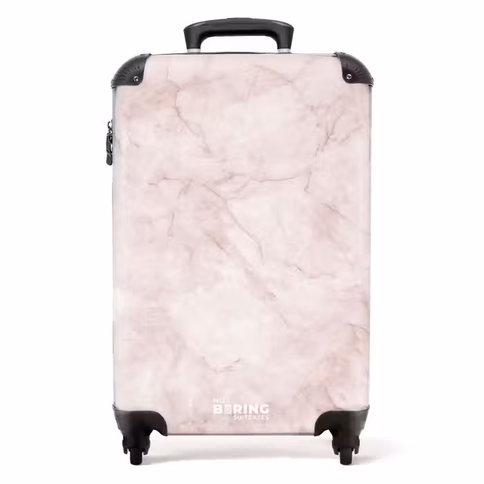 Suitcase - Marble - Soft Pink Marble