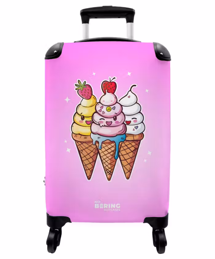 Suitcase - Melting swirls