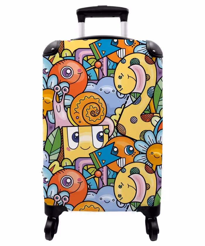 Suitcase - Monster with Dots