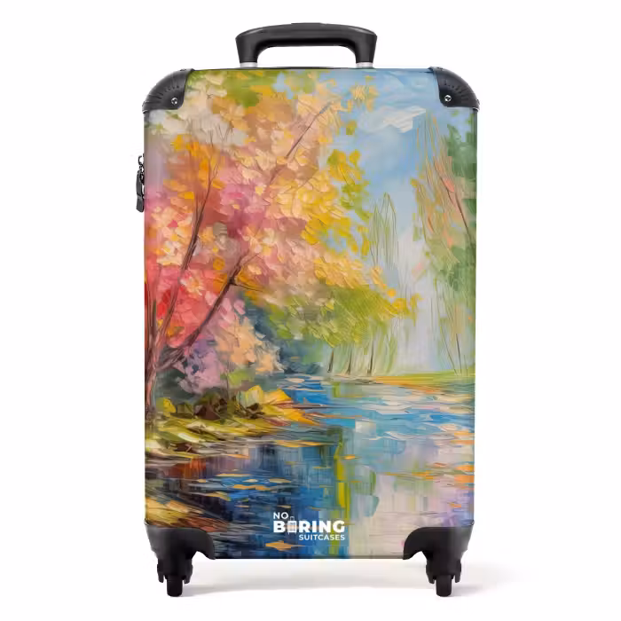 Suitcase - Oil painting - Landscape - Nature - Colorful