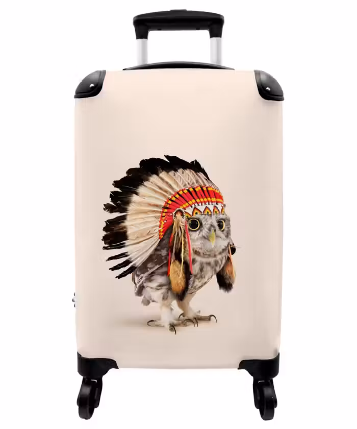 Suitcase - Owl as Indian