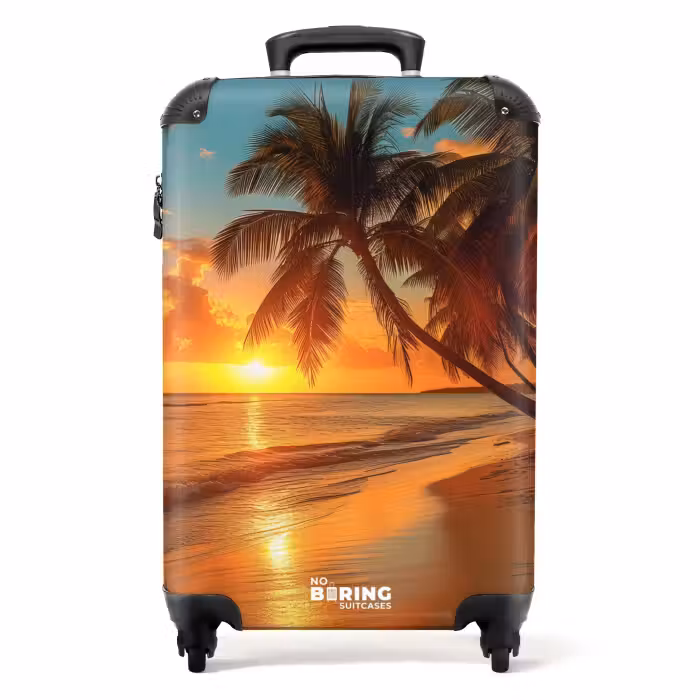 Suitcase - Palm trees on a beach