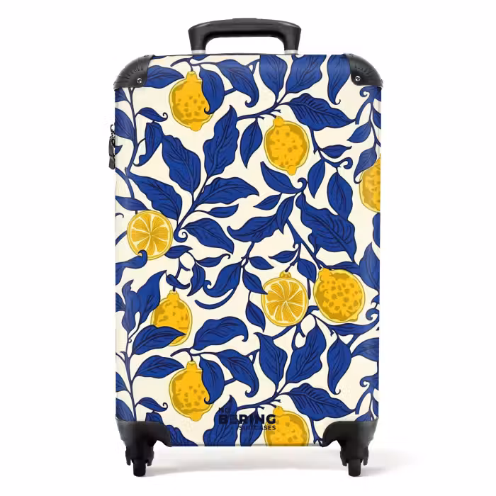 Suitcase - Pastel fruit - Vintage lemons
