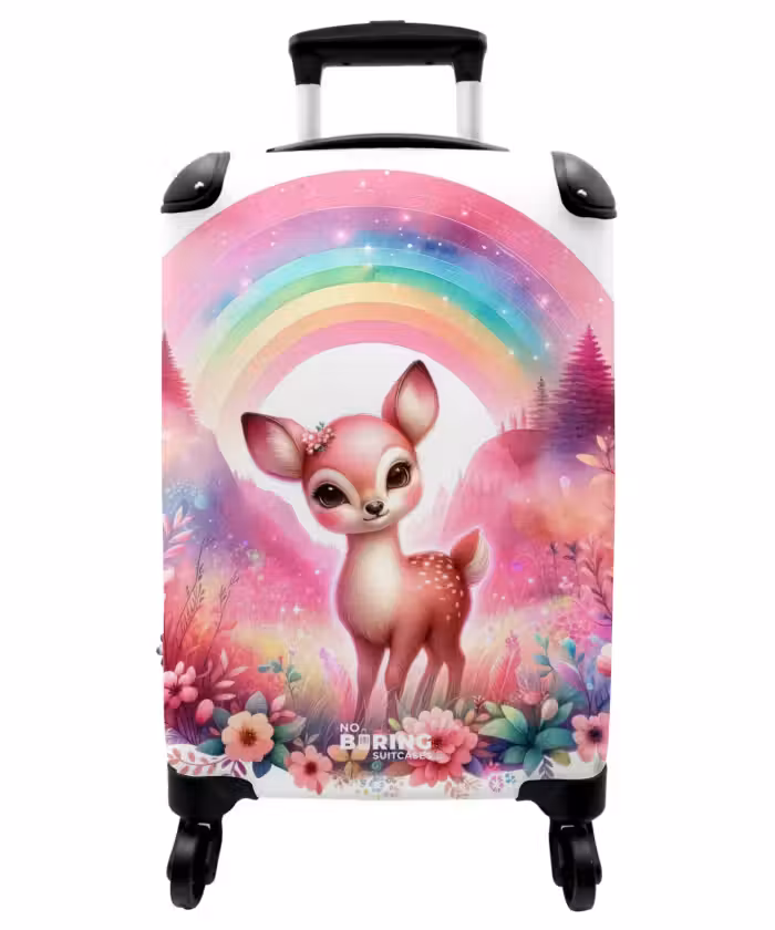 Suitcase - Pink roebuck