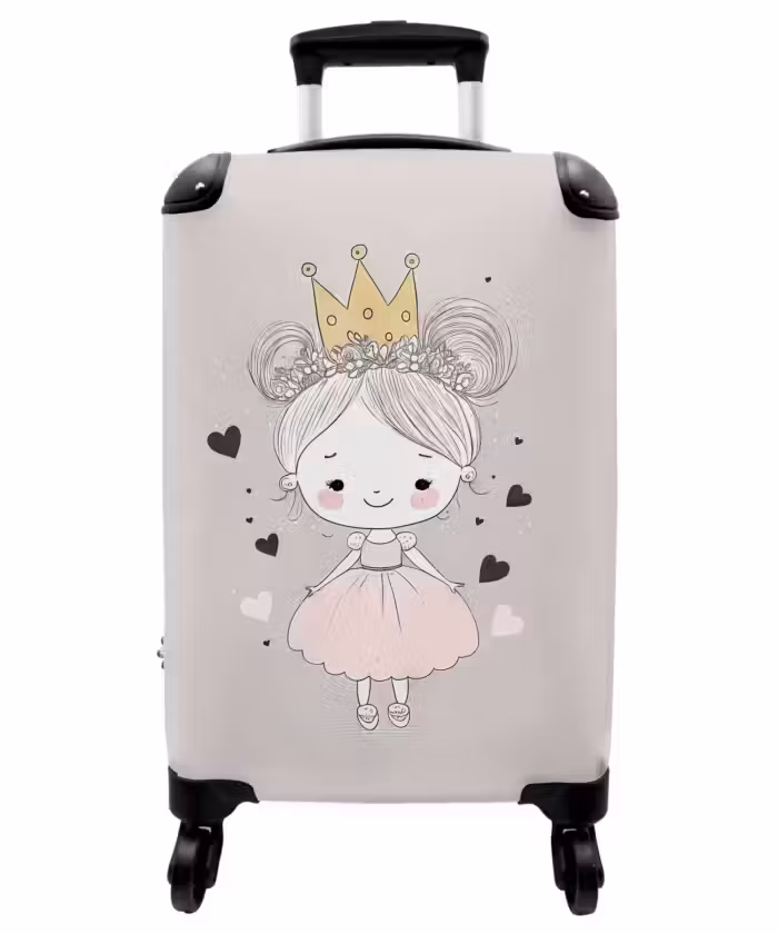 Suitcase - Princess with buns