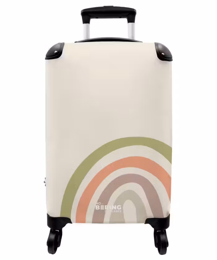 Suitcase - Raw rainbow pastel