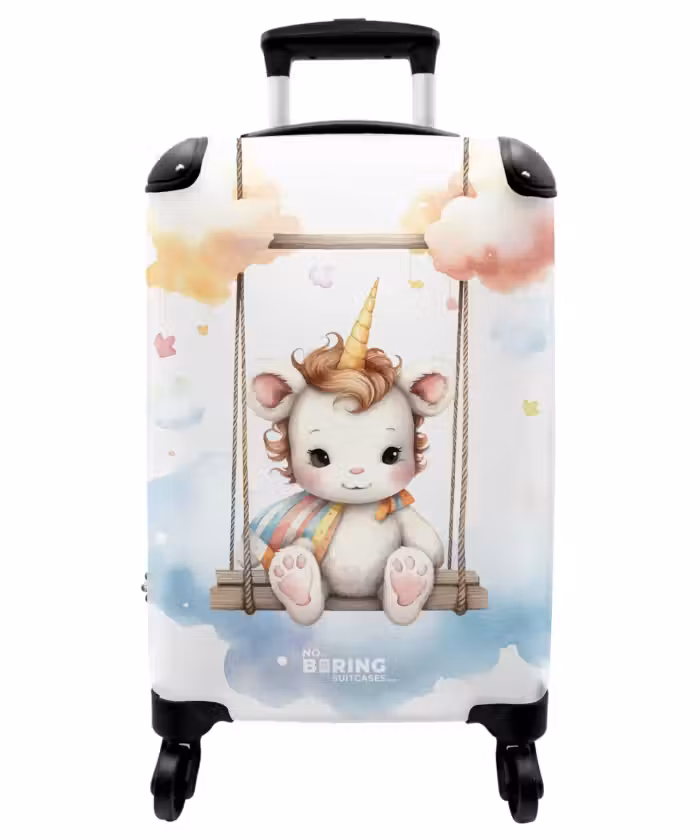 Suitcase - Rocking baby unicorn